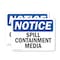 Signmission Spill Containment Media, 10 in W x Rectangle, Vinyl Decal OS-2PACK-NS-D-710-L-18387 - alternate 1